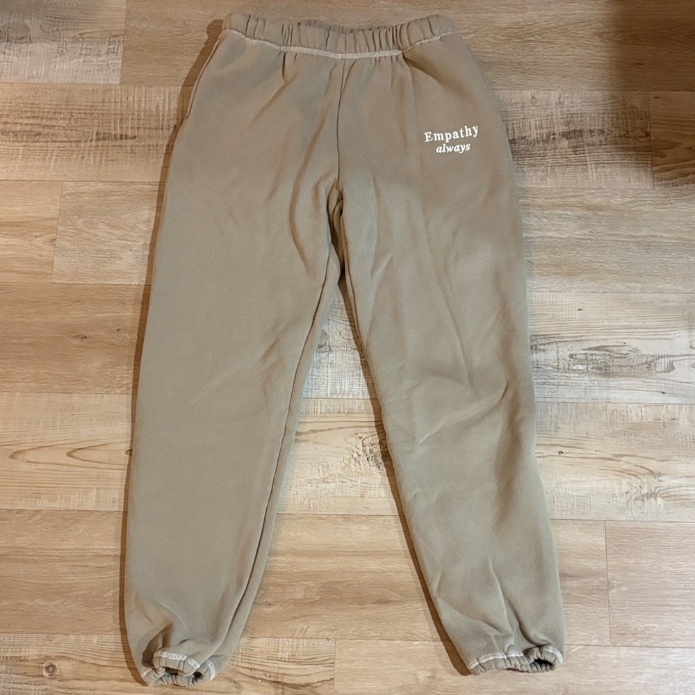Mayfair Unisex Tan Joggers Size M/L